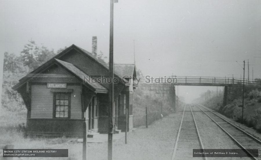 Postcard: Boston & Maine Railroad Station, Atlantic, New Hampshire